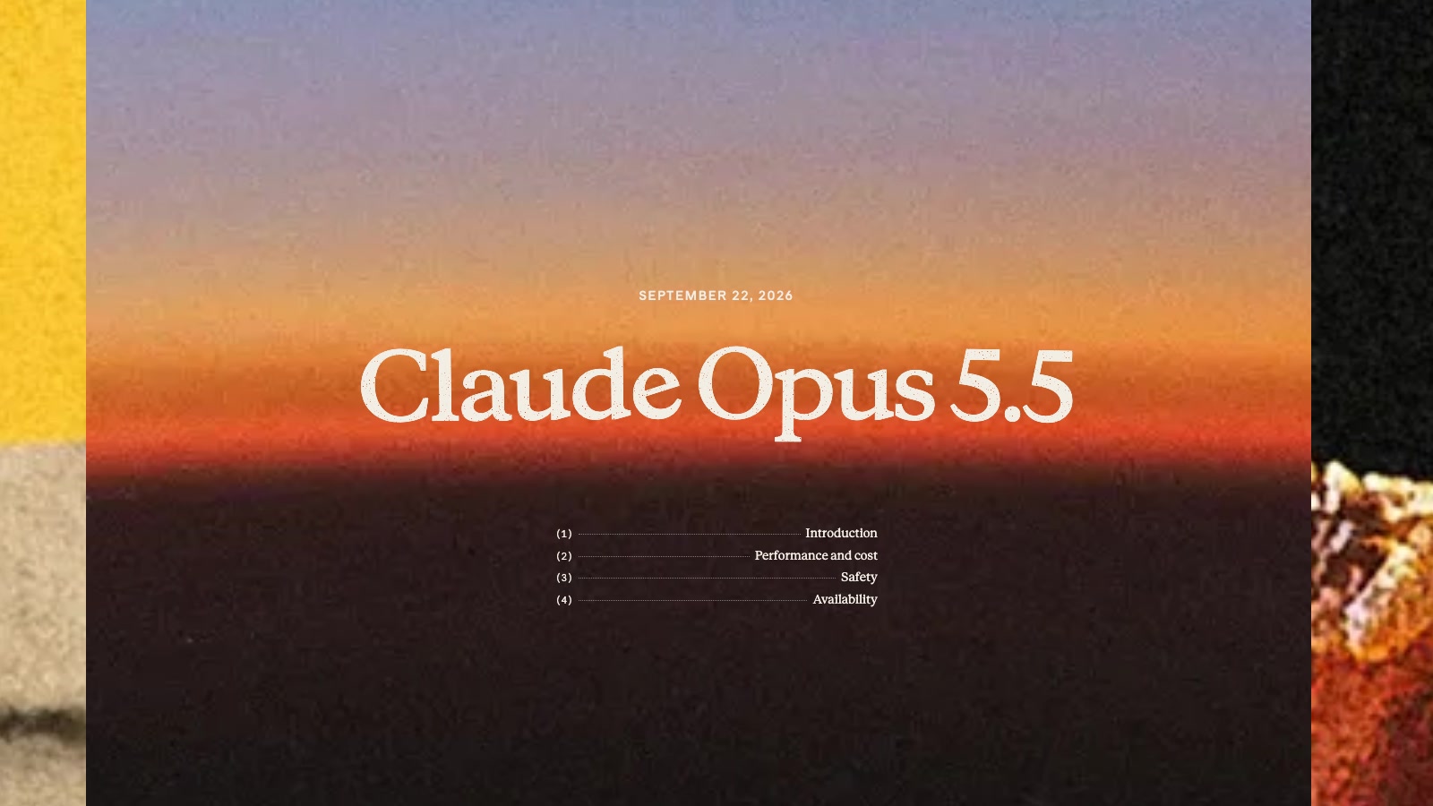 Anthropic Claude Opus 5.5官方发布页标题、日期与视觉的截图